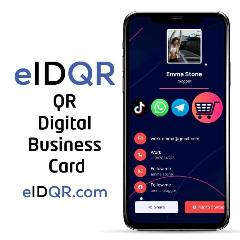 free digital business card qr code